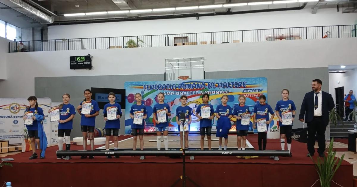 Elevii și juniorii de la CS Botoșani cuceresc podiumul la Campionatul Național de Haltere